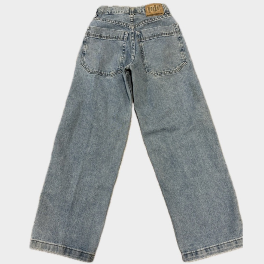 90’s Vintage Rocket Jeans Wide Stove Pipe Leg